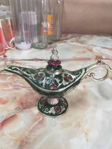 Antique silver oil lamp