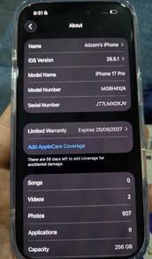 iphone 17 pro still new. havent used yet