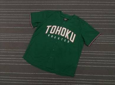 TOHOKU HIJAU baseball jerseys saiz L TO XL