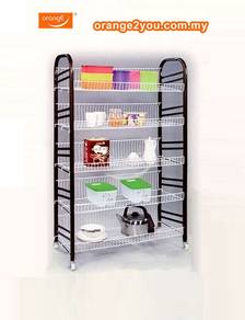 5 Layer Metal Kitchen & Dish Rack (EV BK6205-R),