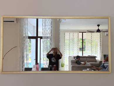Gold-trimmed Large Mirror