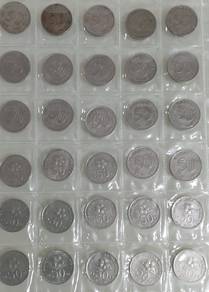 Malaysia coin 50 sen fully complete set