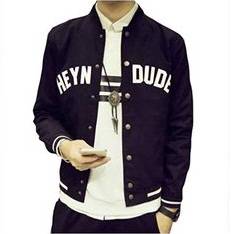 NEW BLACK VARSiTY SWEATER BASEBALL JACKET MURAH