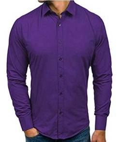 A0515 NEW PURPLE FORMAL CASUAL LONG SLEEVED SHiRT