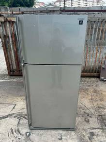 (Sharp) Fridge 2 Door Peti Sejuk Ais Freezer Refri