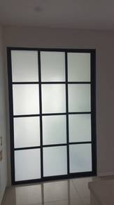 Sliding Pintu Car Porch - (Aluminium&Kace)