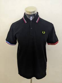fred perry made in england twin tipped polo shirt
