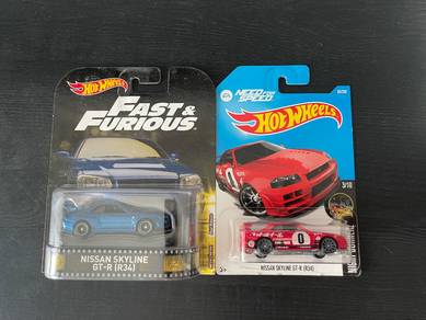 Hot Wheels Nissan Skyljne GTR R34 Retro Set