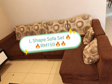 L Shape and 2 seater Sofa Set