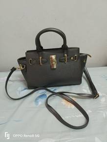Grey Matte Handbag