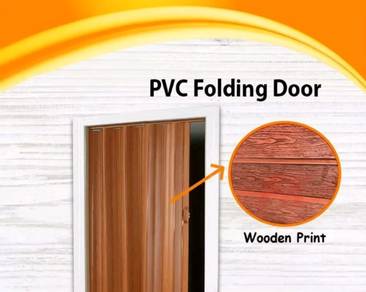 sliding door pvc folding 31x82