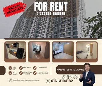 Service Residence For Rent in D' Secret Garden