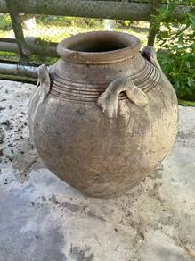 Vintage Antique Rustic Earthenware Clay Water Jar