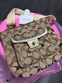 Authentic Coach crossbody bag monogram canvas