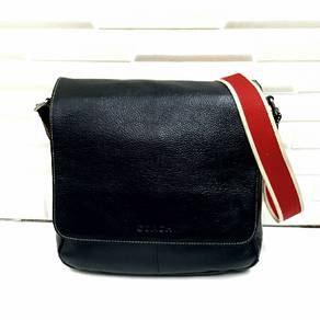 Authentic Coach Heritage Web Leather Map Shoulder