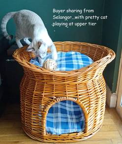 Rattan Washable Cat House, Pet Cage Sangkar Kucing