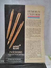 Vintage Advertisement Mont Blanc