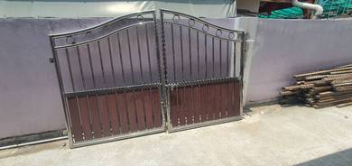 12ft x 5.5ft Stainless Steel Double Main Gate 