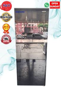Fridge DOUBLE DOOR SAMSUNG BLACK GLASS DOOR