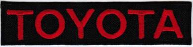 Toyota Text Logo RED #TB Motor Company Car Patch