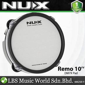 NUX 10" Remo Mesh Head Drum Pad With Dual Triggeri
