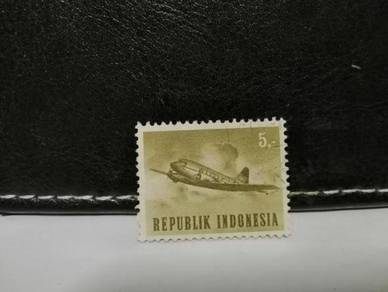 1964 Indonesia Stamp Transport DC 3 Airplane