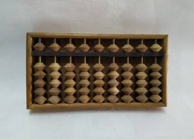 Vintage Working Meiji Era Japanese Soroban Abacus