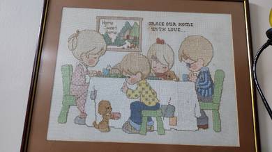 Cross stitch wall photo 