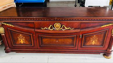 Meja Kabinet Kayu Solid 6 Kaki – Kukuh & Cantik