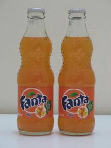 Botol Fanta Orange Malaysia Glass Bottle