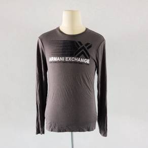 Armani Exchange Long Sleeve Grey T-Shirt