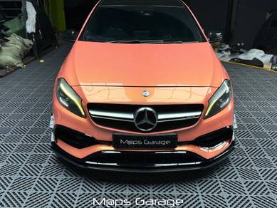 Mercedes w176 a45 a250 facelift carbon front lip