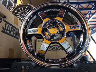 Rim 15 RAYS TE37 Chrome BEZZA AXIA MYVI VIOS ALZA
