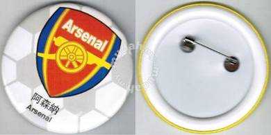 Arsenal Premier League Football Button Badge 58mm