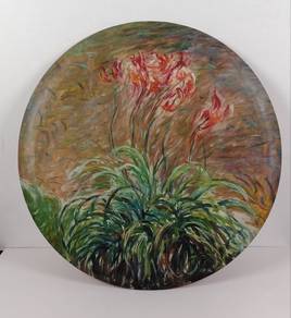Circular Decorative Oil Painting Plate 13