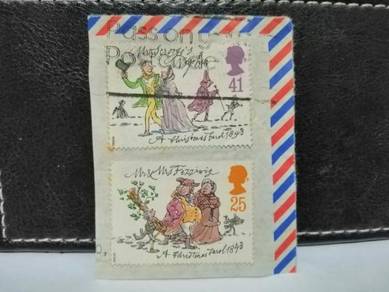 1993 UK Stamp A Christmas Carol Charles Dickens