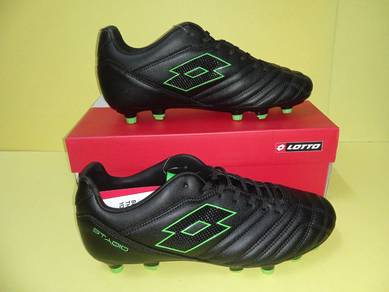 ITEM BARU_Kasut Bola Soccer Shoes BlackGreen 7uk