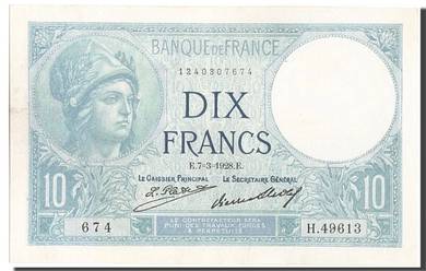France 10 francs (1928) - Pick P73d   AU