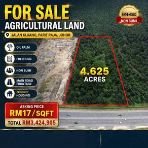 Agricultural Land in Parit Raja, JHR