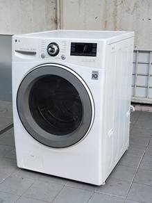 LG inverter front load hot washer mesin basuh 14.0