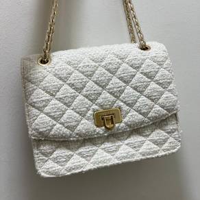 Cressida Tweed Bag Chalk – Brand New / Beg Wanita