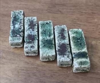 Vintage chopstick rest stoneware 5
