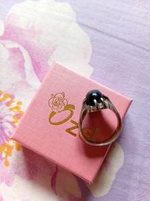 Cincin Kayu Kemunggal Hitam 