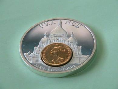 France Commemorative Medalion