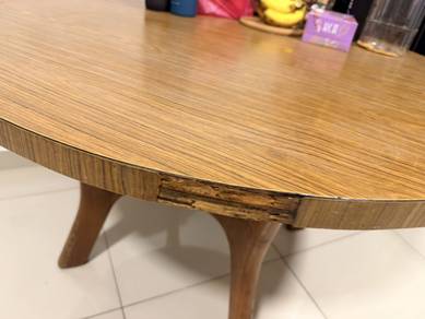 wooden dining table extendable-old