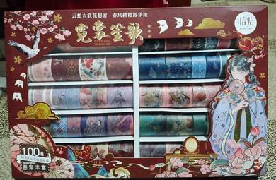 100 Rolls Washi Tape Gift Box from Japan