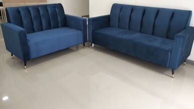 SO30US1 NEW * Kerusi 2+3 Seater Sofa Fabric Blue