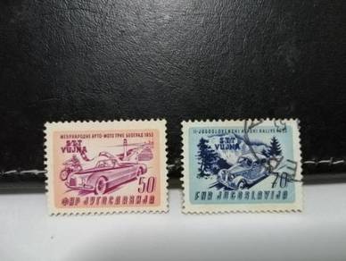 Set 1953 Yugoslavia Stamps Car Rally International