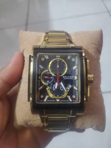  Balmer A8144G rectangular chronograph quartz watch