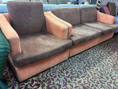 Sofa Fabric set 2 + 1 SECOND-HAND( USED FAIR )